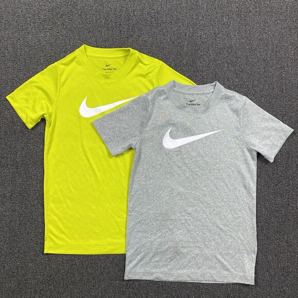 BUNDLE 2X Nike Tee Kids Short Sleeve Active Casual T Shirt Size Small - Picture 1 of 4